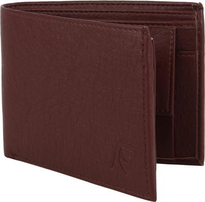 

Wooden Men Formal Brown Artificial Leather Wallet(5 Card Slots)