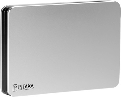 

Pitaka Men Silver Aluminium Wallet(6 Card Slots)
