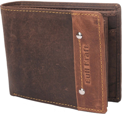 

Bull Kraft Men Brown Genuine Leather Wallet(6 Card Slots)