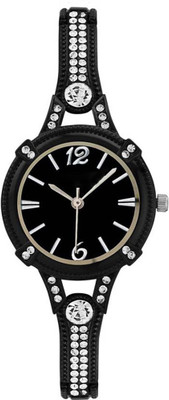 Keepkart Black Metal Diamond 1313 Watch - For Women
