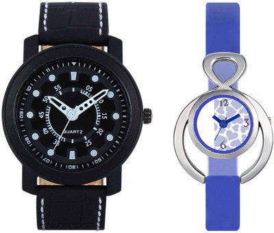 

VALENTIME VL15VT12 New Latest Stylish Designer Collection Leather Combo Couple Fancy Casual Best Offer Watch - For Men & Women