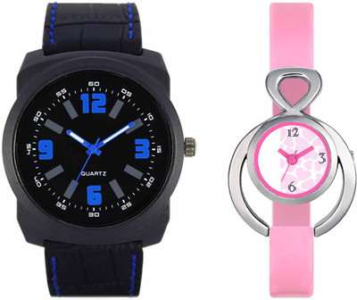 

VALENTIME VL32VT13 New Latest Stylish Designer Collection Leather Combo Couple Fancy Casual Best Offer Watch - For Men & Women