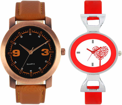 

VALENTIME VL21VT31 New Latest Stylish Designer Collection Leather Combo Couple Fancy Casual Best Offer Watch - For Men & Women