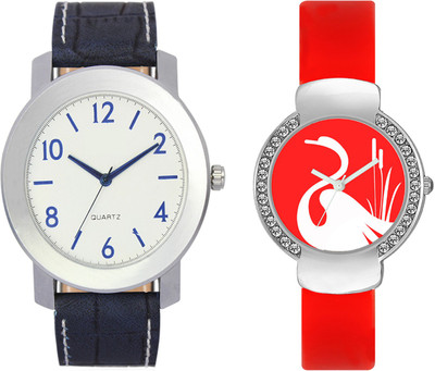 

VALENTIME VL11VT25 New Latest Stylish Designer Collection Leather Combo Couple Fancy Diamond Casual Best Offer Watch - For Men & Women