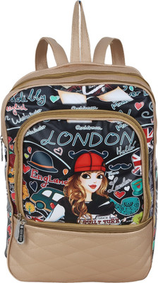 

BumBart Collection Barbie Doll Printed Stylish Pithu Backpack best for daily use, College and Office use bag, for Girls and Women( Cream Colour , 5 L) Waterproof Backpack(Multicolor, 5 L)