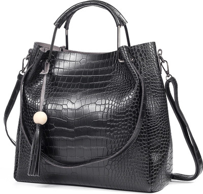 

LACIRA TRENDY & DESIGNER CROCODILE PATTERN (SET OF 2) COMBO - BLACK Waterproof Shoulder Bag(Black, 30 L)