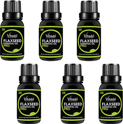 

VIHADO 100% pure and natural Cold Pressed Flaxseed Oil 3X PRO (25 ML) (PACK OF 6)(25 ml)