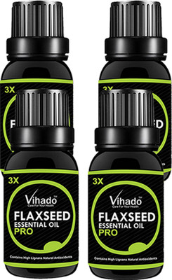 

VIHADO 100% Pure Flax Seed Oil 3X PRO (30 ML) (Pack of 4)(30 ml)