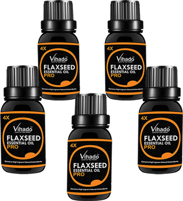 

VIHADO 100% pure flaxseed oil 4X PRO with WEIGHT LOSS (10 ML) (Pack of 5)(10 ml)