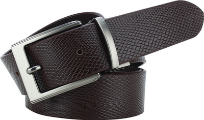 

Wooden Men Casual Black Genuine Leather Belt