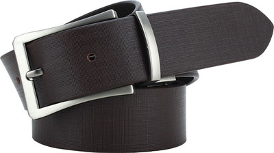 

Wooden Men Casual Black Genuine Leather Belt