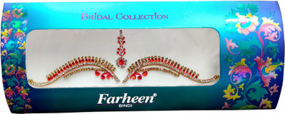

Farheen BRIDAL COLLECTION FOREHEAD Red, Maroon, Yellow Bindis(INDIAN BRIDAL FANCY BINDI)
