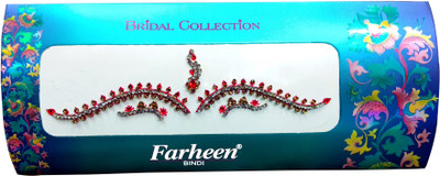 Farheen BRIDAL COLLECTION FOREHEAD Red, Maroon Bindis(INDIAN BRIDAL FANCY BINDI)