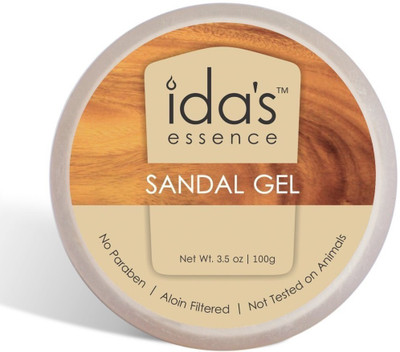 

Ida's Essence 100% Pure Aloin Filtered Paraben free Sandal Aloe Vera Gel for Smooth, Fresh & Cool Skin(100 g)