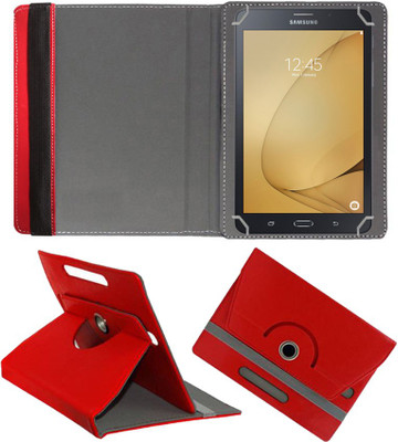 Fastway Book Cover for Samsung Galaxy Tab A 8GB 7 inch with Wi-Fi+4G Tablet(Red, Cases with Holder)