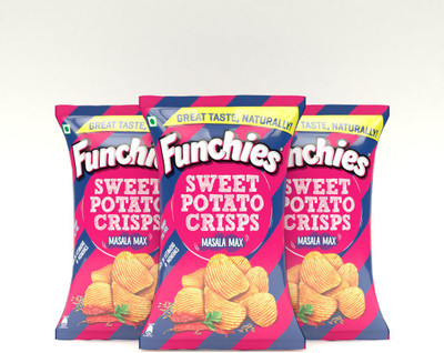 

Funchies Pack Of 3 Masala Max Sweet Potato Chips(75 g)
