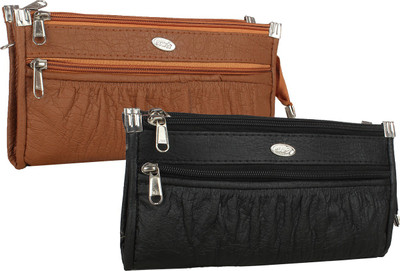 

Fillincart Casual, Formal, Party Brown, Black Clutch, Black;brown