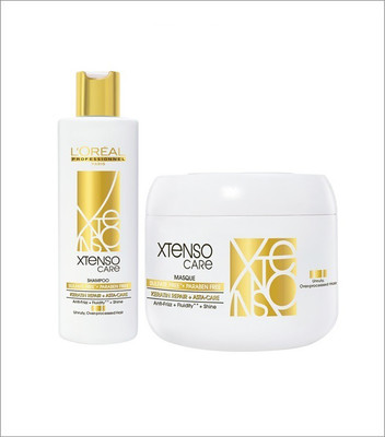 

L'Oreal Xtenso Shampoo +Xtenso Masque Sulfate Free. Paraben Free(Set of 1)