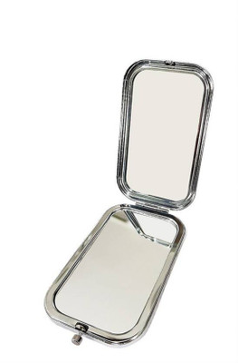 

Bueno Beautiful Designer Flower Print Compact Mirror, Folding Mirror For Women And Girls, Travel Compact Crystal Pocket Mirror, Pack Of 1