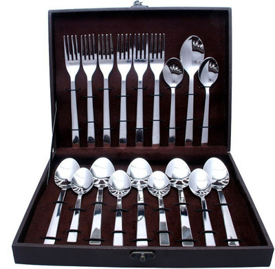 

Shapes Captain Gift box Stainless Steel Cutlery Set(Pack of 18)