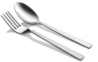 

Shapes Captain Spoons and fork Stainless Steel Cutlery Set(Pack of 12)