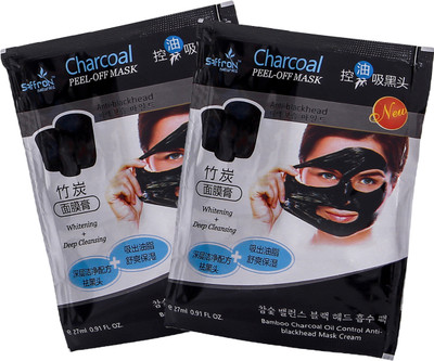 

Le Maroco Charcoal Mask Cream Oil Control Anti-Acne Whitening & Deep Cleansing Blackhead Remover ( Pack of 2 )54ml(54 ml)