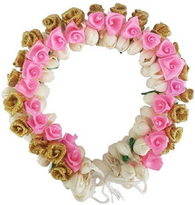

Bueno South Indian Gajra Seasonal Pongal Festival Artificial Flowers Accessories For Women (Light Pin Bun(Multicolor)