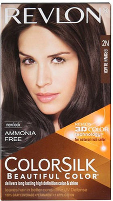 

Revlon Colorsilk With 3D Technology Hair Color(Brown Black 2N)