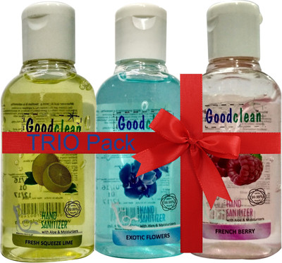 

GOODCLEAN SANITIZER TRIO PACK(60 ml, Bottle, Pack of 3)