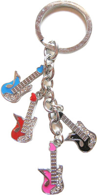 

KD COLLECTIONS Guitar Shape Metal Keychain Key Chain