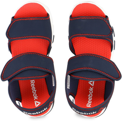 

REEBOK Boys Velcro Sports Sandals(Dark Blue, Collegiate navy/red/white