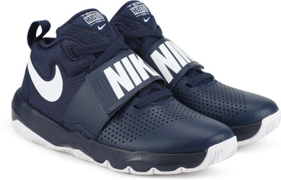 

Nike Boys Lace Basketball Shoes(Blue, Midnight navy/white