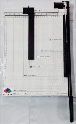 

S-tech FC/B4 Plastic Grip Hand-held Paper Cutter(Set Of 1, Black)
