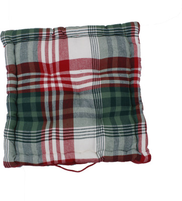 OASIS Cotton Abstract Floor Cushion Pack of 1(Red)