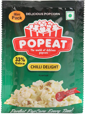 PopEat Chilli Delight Chilli Delight Popcorn(400 g, Pack of 10)