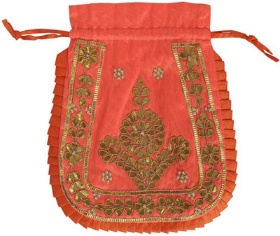 

Lal Haveli BAG01278 Potli(Orange)