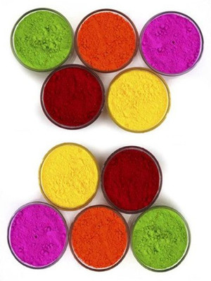 POCKETFRIEND Pack of 10 Rangoli Powder(Multicolor)