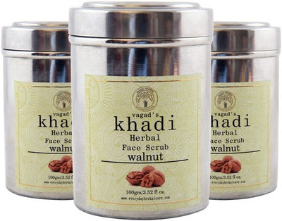 

Vagad's Khadi Walnut Scrub Pack of 3 Scrub(300 g)