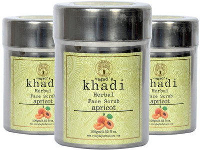 

Vagad's Khadi Apricot Scrub Pack of 3 Scrub(300 g)