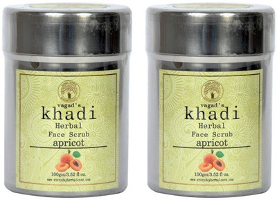 

Vagad's Khadi Apricot Scrub Pack of 2 Scrub(200 g)