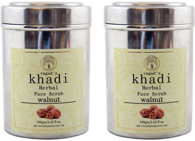 

Vagad's Khadi Walnut Scrub Pack of 2 Scrub(200 g)