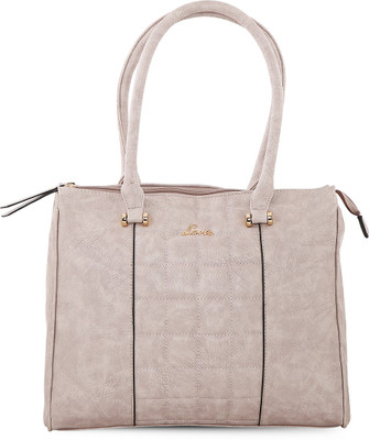 

Lavie Women Evening/Party Grey Genuine Leather Satchel