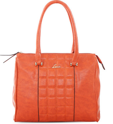 

Lavie Women Evening/Party Orange Genuine Leather Satchel