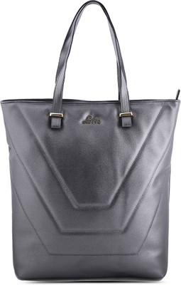 

Lavie Women Evening/Party Grey Genuine Leather Tote