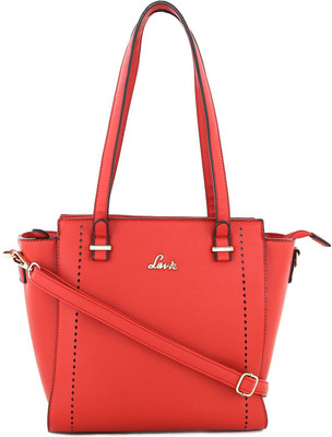 

Lavie Women Evening/Party Red Genuine Leather Satchel