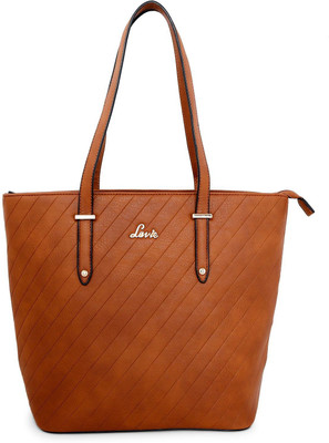 

Lavie Women Evening/Party Brown Genuine Leather Tote