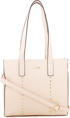 

Lavie Women Evening/Party Beige Genuine Leather Satchel