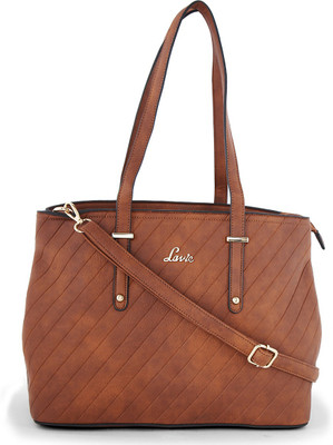 Lavie Women Evening/Party Brown Genuine Leather Satchel