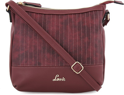 

Lavie Women Evening/Party Red Genuine Leather Shoulder Bag