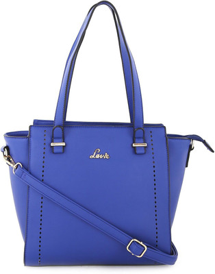 

Lavie Women Evening/Party Blue Genuine Leather Satchel